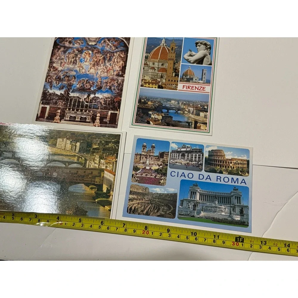 Rome Roma + Florence Italy Postcards Post Card Lot Of 7 Trip Travel‎